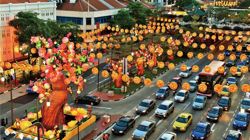 Spectacle di lanterna in Singapore (1)